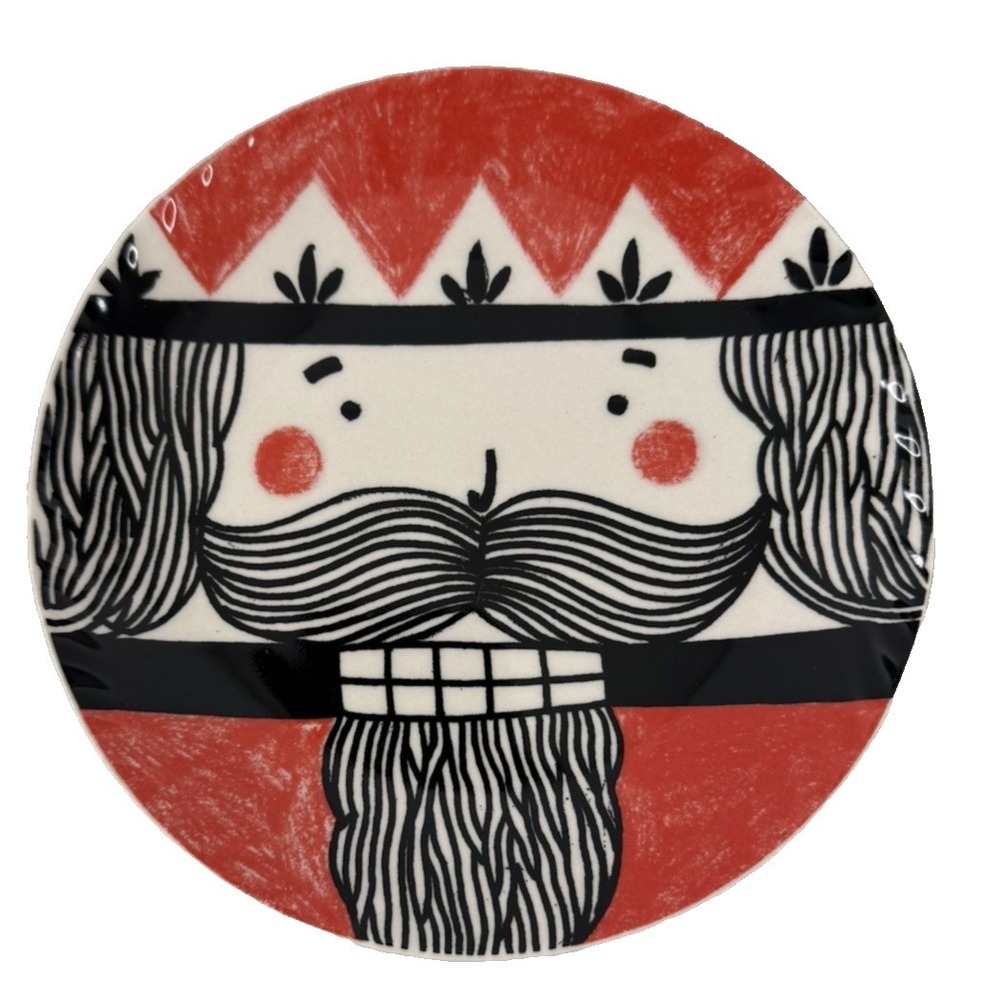 Anthropologie Christmas Nutcracker‎ Plate Kristina Saywell Krafty K  6.75"